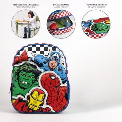 Schoolrugzak The Avengers Zwart 25 x 31 x 10 cm
