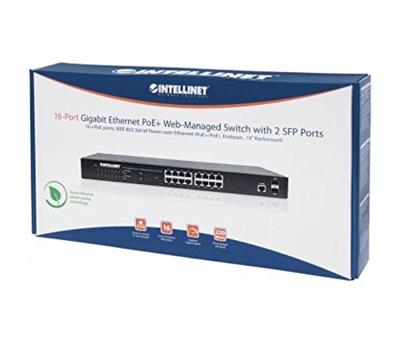 Intellinet 561341 19 netwerk switch 16 + 2 poorten 1 GBit/s