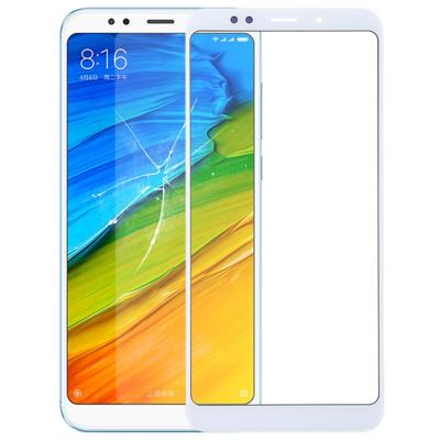 Voorkant scherm buitenste glazen lens voor Xiaomi Redmi 5 plus (wit)