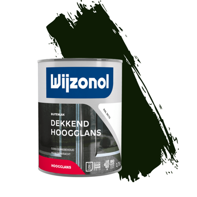 Wijzonol Dekkend Hoogglanslak 750 ml 9325 Woudgroen