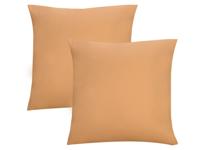 Biberna Fijne jersey kussenhoes (Goud, 80x80) - thumbnail