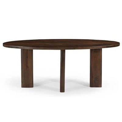 Giga Meubel - Eettafel Ovaal 240cm - Donkerbruin Mangohout - Sydney Giga Meubel - Eettafel Ovaal 240cm - Donkerbruin Mangohout - Sydney