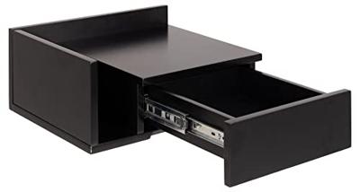 Bendt Zwevend Nachtkastje 'Cecilie' met vakje, kleur Zwart