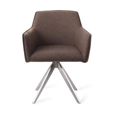Jesper Home Eetkamerstoel 'Hofu' Turn Steel, Draaibaar, kleur Potters Clay