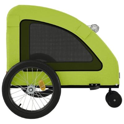 Hondenfietstrailer oxford stof en ijzer groen - thumbnail