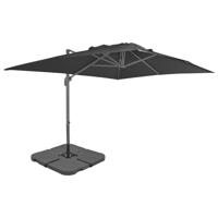 VidaXL Parasol met draagbare voet antracietkleurig - thumbnail