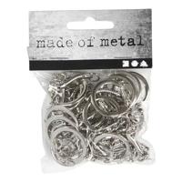 Creativ Company Sleutelhanger met ketting, 25st. - thumbnail