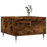 Salontafel 55x55x36,5 cm bewerkt hout gerookt eikenkleurig - thumbnail