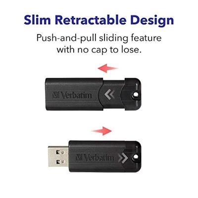 Verbatim Pin Stripe 3.0 USB-stick 256 GB Zwart 49320 USB-A 3.2 Gen 1