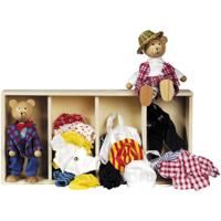 Goki poppenhuis berenpopjes + kleding - thumbnail