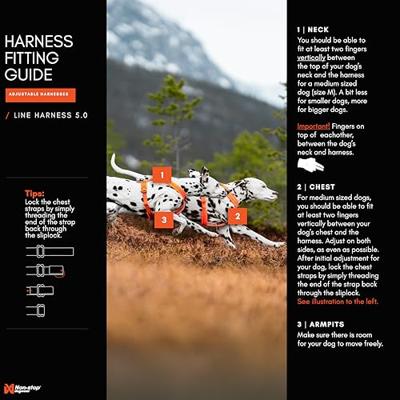 Non-stop dogwear® Hondentuigje Line Harness 5.0, orange, Maat: 5 Non-stop dogwear® Hondentuigje Line Harness 5.0, orange, Maat: 5