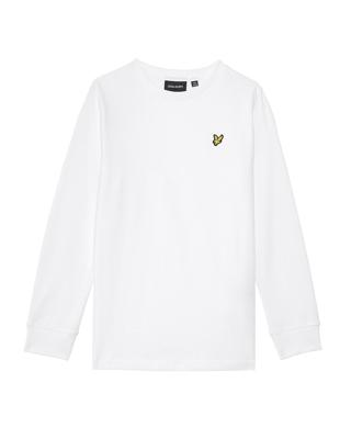 Lyle & Scott winter t-shirt jongens - wit - longsleeve