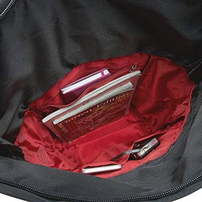 NORIKURA Nylon rugzak met roltop zwart