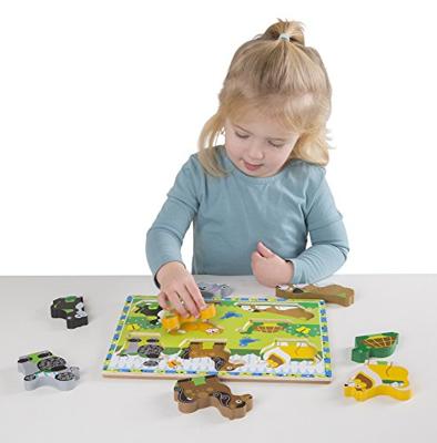Melissa & Doug houten puzzel huisdieren - thumbnail