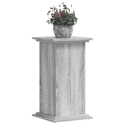 Plantenstandaard 33x33x60 cm bewerkt hout grijs sonoma eiken - thumbnail