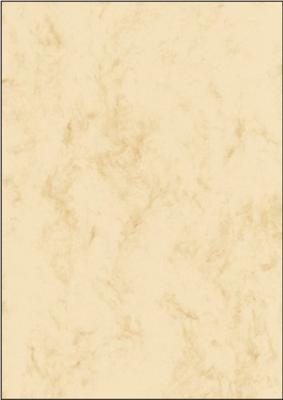 Sigel DP397 Motiefpapier Marmor DIN A4 200 g/m² Beige 50 vellen