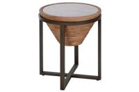 Bijzettafel Home ESPRIT Zwart Natuurlijk Kristal Spar 46 x 46 x 55,5 cm - thumbnail