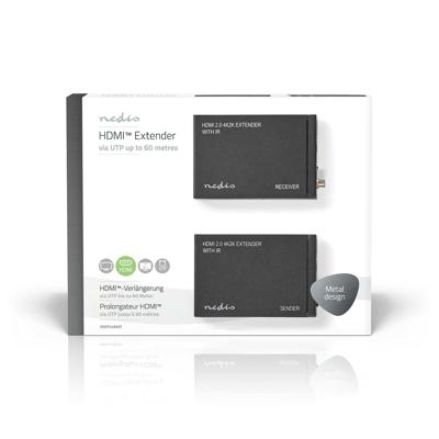 Nedis HDMI-Extender | Over Cat6 | tot 60 m | 1 stuks - VREP3480AT VREP3480AT Nedis HDMI-Extender | Over Cat6 | tot 60 m | 1 stuks - VREP3480AT VREP3480AT