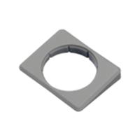 HMB schuine plaat - voor sluitpot - grijs - 600676 - thumbnail