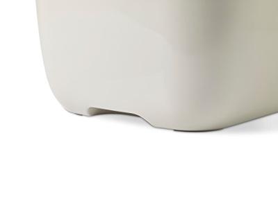 SAVIC HOP Koffiebruin met Witte Deksel - Kattenbak - 58,5x39x39,5 cm - 1 st.