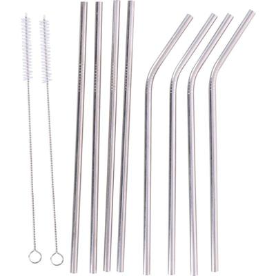 Alpina Eco drinkrietjes 21cm RVS 10delig Alpina Eco drinkrietjes 21cm RVS 10delig