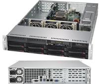 Supermicro SuperServer 5029P-WTR Intel C622 LGA 3647 Rack (2U) zwart - Barebone-servers (Intel C622, LGA 3647, DDR4-SDRAM, 768 GB, 192 GB, 2133,2400,2666 MHz) - thumbnail