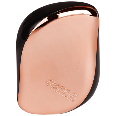 Tangle Teezer compact hairbrush rose gold black Tangle Teezer compact hairbrush rose gold black