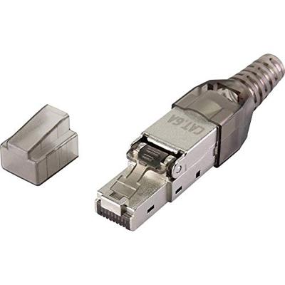 Renkforce Renkforce CAT6A veldmontagestekker RF-4538312 Stekker, recht Aantal polen (sensoren) 8P8C Zwart (transparant) 1 stuk(s)