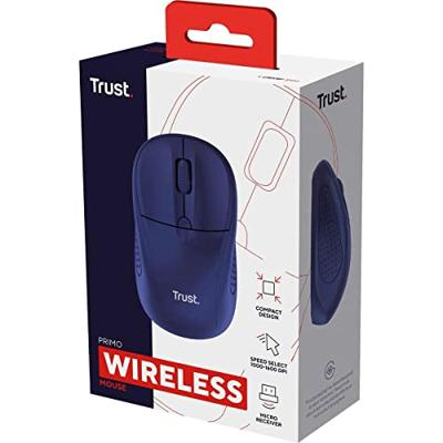 Trust PRIMO WIRELESS MOUSE MATT BLUE Muis Draadloos