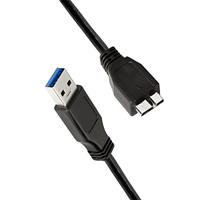 LogiLink USB-kabel USB 3.2 Gen1 (USB 3.0 / USB 3.1 Gen1) USB-A stekker, USB-micro-B 3.0 stekker 2.00 m Zwart CU0027 - thumbnail