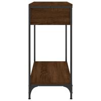 Wandtafel 75x34,5x75 cm bewerkt hout bruin eikenkleur - thumbnail