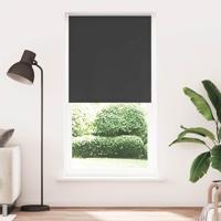 VidaXL Rolgordijn verduisterend 110x230 cm stofbreedte 105,7 cm zwart - thumbnail