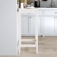 Bartafel 50x50x110 cm massief grenenhout wit - thumbnail