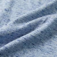 Kindershirt met korte mouwen 140 gemleerd blauw - thumbnail