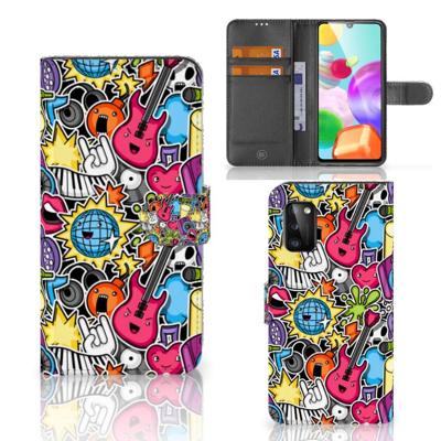 Samsung Galaxy A41 | Wallet Case | met Pasjes | Punk Rock Samsung Galaxy A41 | Wallet Case | met Pasjes | Punk Rock
