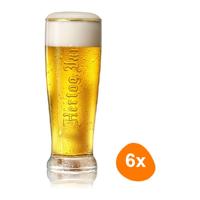 Hertog Jan - Bierglas Fluitje "Embossed" 250ml - 6 stuks - thumbnail
