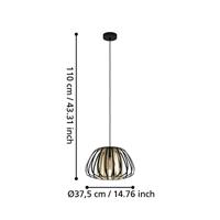 Eglo Hanglamp Ø 37,5cmEncinitos zwart met goud - 99666 - thumbnail