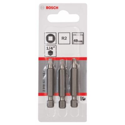 Bosch Accessories Vierkant-bit 2 Extra hard E 6.3 3 stuk(s)
