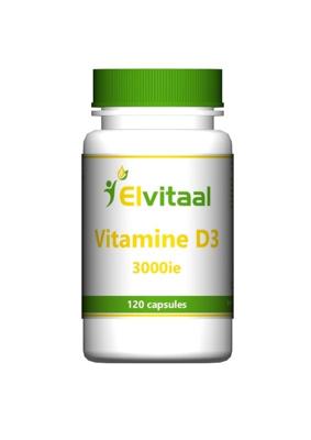 Elvitum Vitamine D3 3000 IE Capsules