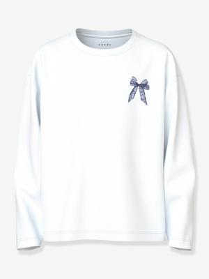 Biologisch katoen meisjes jurk licht wit