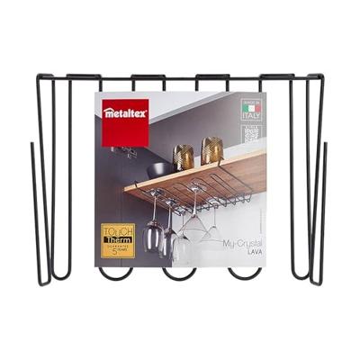 Metaltex Glazenrek 37x26x6 cm Zwart