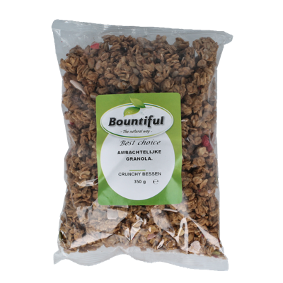Bountiful Ambachtelijke granola krunchy bessen 350 Gram Bountiful Ambachtelijke granola krunchy bessen 350 Gram