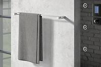 Zack Carvo Handdoekhouder - 66cm - enkel - geborsteld RVS 40482 - thumbnail