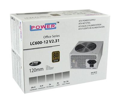 LC Power LC600-12 V 2.31 PC-netvoeding 450 W ATX Zonder certificering