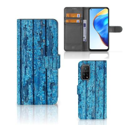 Xiaomi Mi 10T Pro | Mi 10T | Book Style Case | Wood Blue