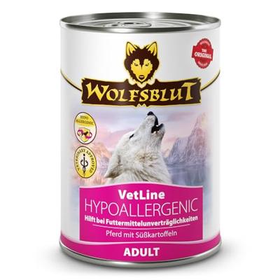 WOLFSBLUT VetLine Hypoallergenic Horse - natvoer voor honden - 395g