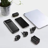 LogiLink GaN (galliumnitride) USB-snellaadadapter 30 W, PD3.0 + QC3.0, met adapters voor de VS, Canada, Europa, Australië en vele andere landen/regio's - thumbnail