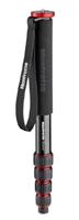 Manfrotto Element MII MMELMIIA5RD, Monopiede Alluminio 5 Sezioni Leggero da Viaggio, Rosso, Fascia da Polso, Impugnatura di Gomma, Twist Lock, Carico 16 kg, per Fotocamere Compatte, Mirrorless, Reflex - thumbnail