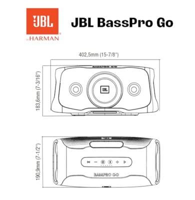 JBL BASS PRO GO - 2 in 1 - Subwoofer - Bluetooth speaker JBL BASS PRO GO - 2 in 1 - Subwoofer - Bluetooth speaker