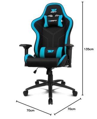Gaming stoel DRIFT DR110BL Blauw Zwart - thumbnail